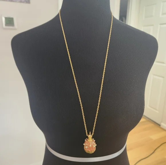 Joan Rivers Gold and Pink Pendant Necklace - Picture 5 of 6